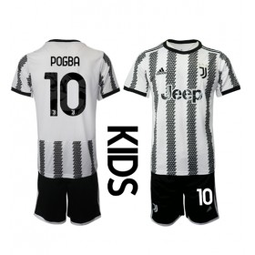 Baby Fußballbekleidung Juventus Paul Pogba #10 Heimtrikot 2022-23 Kurzarm (+ kurze hosen)